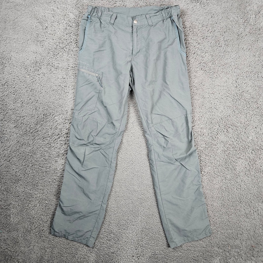 Decathlon Hiking Pants Men's Size S/M Gray Cargo Zip Pockets Outdoor‎